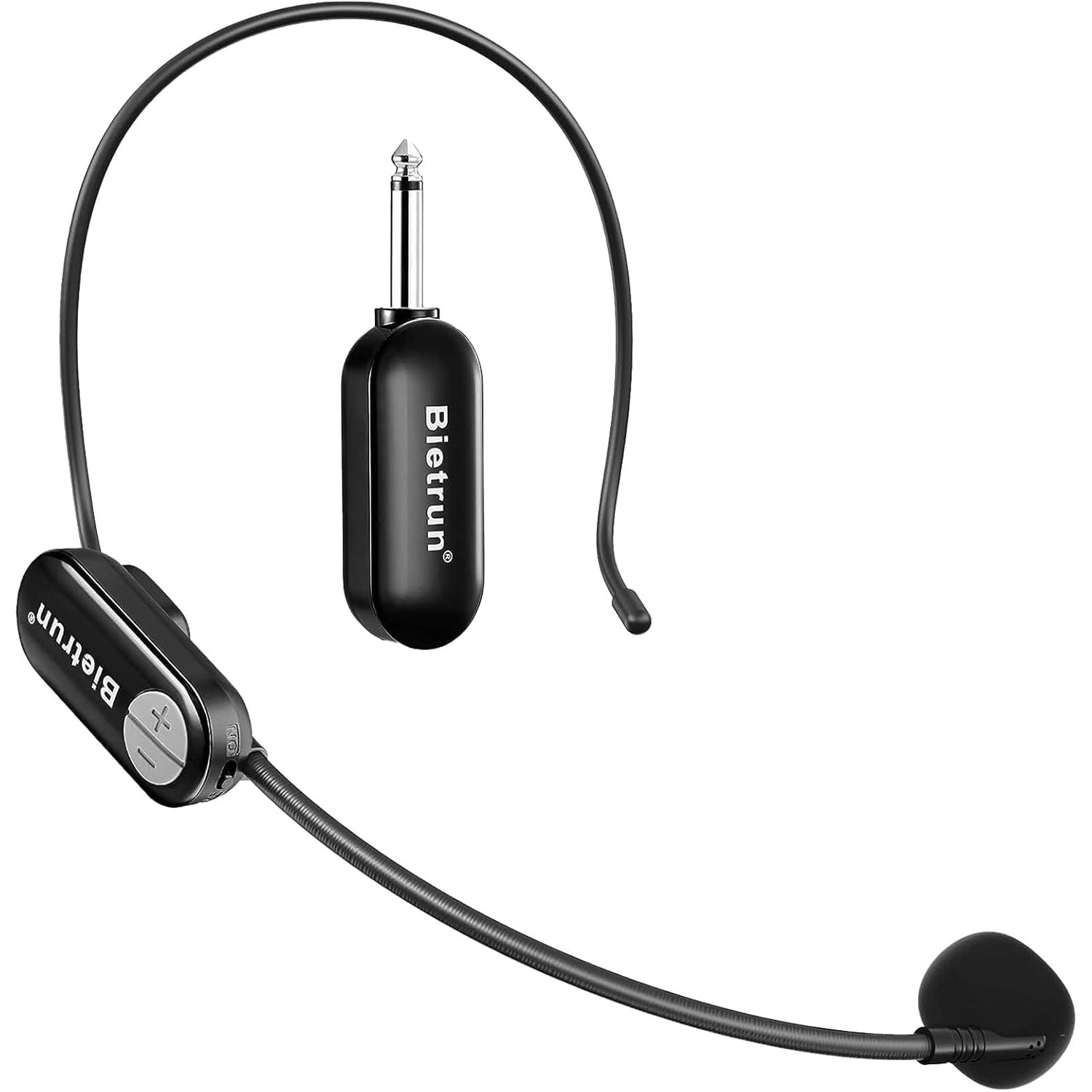 Buy now Bietrun UHF Wireless Microphone Headset, 165ft Range, Working Time 6H, 1/4''Plug, Wireless Headset Mic ＆Handheld Mic 2 in 1, for Karaoke Speaker, Amplifier, Speakers, PA System, Teaching, Fitness Black at indiglob india