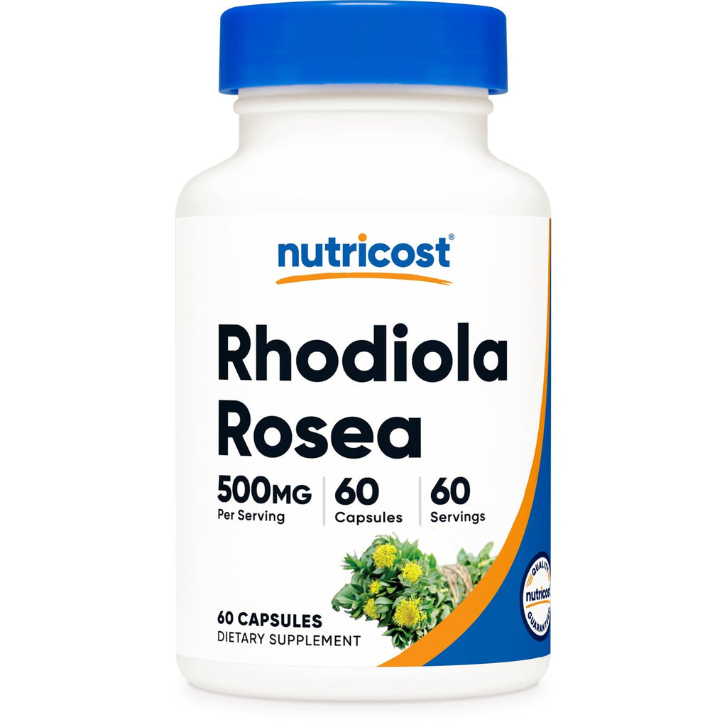 Nutricost Rhodiola Rosea 500mg, 60 Vegetarian Capsules, Gluten-Free | GMO-Free Rhodiola Rosea Supplement