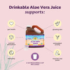Lily of the Desert Aloe Vera Juice, Inner Fillet, Gallon Jug, 128 Fl Oz
