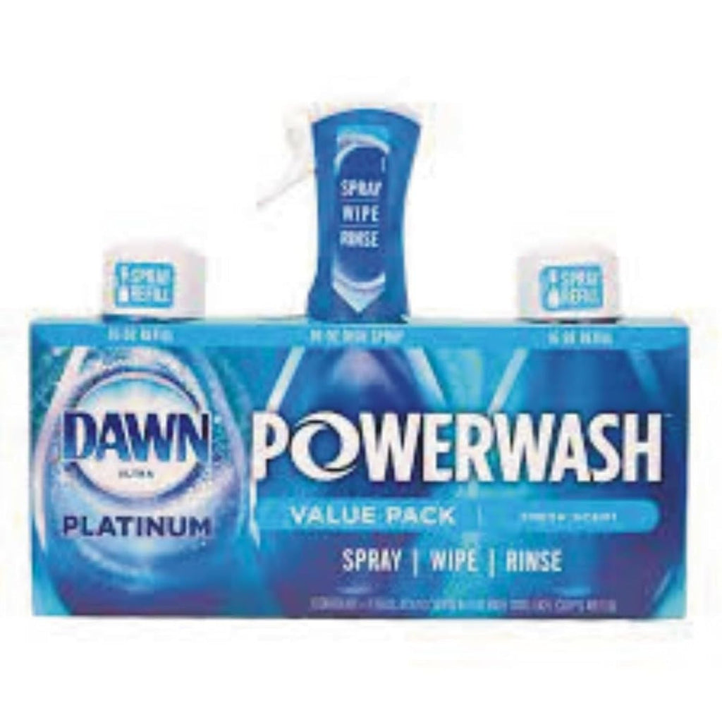 Buy now Dawn Powerwash Spray, Dish Soap, Dishwashing Liquid, Cleaning Supplies, Fresh, 1 Starter Kit + 1 Refill, 32 Fl Oz at indiglob india