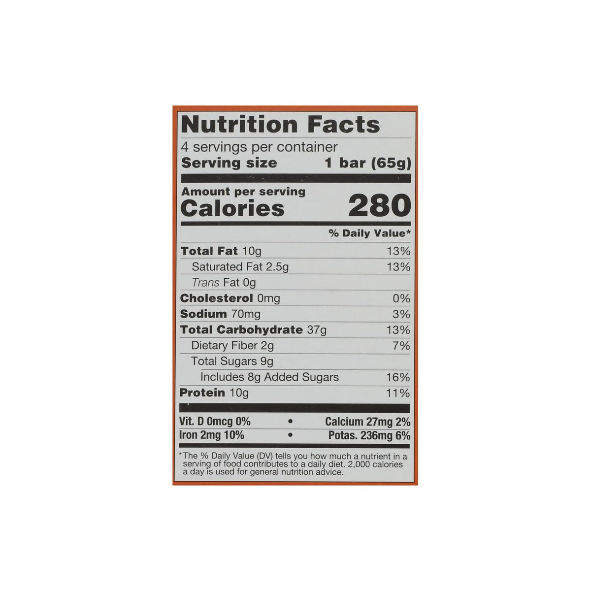 Gomacro, Energy Bar Double Chocolate Peanut Butter Organic, 2.3 Ounce, 4 Pack