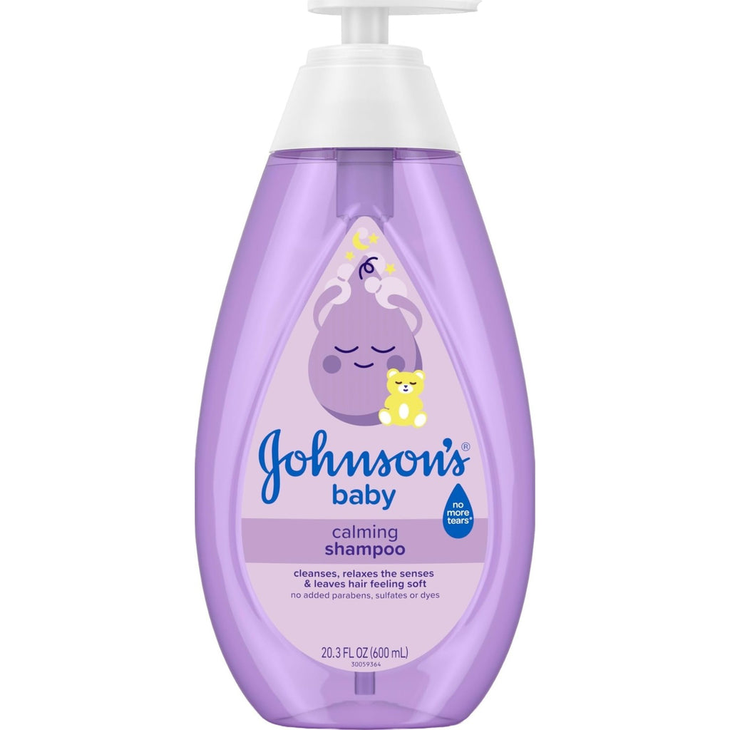 Johnson's Baby Calming Shampoo with Soothing NaturalCalm Aromas, Gentle, Hair Wash, Baby Essentials, Hypoallergenic, No Added Parabens and Sulfates, Baby Essentials, 20.3 fl. Oz