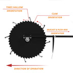 Patented Rolling Lawn Aerator Manual Coring Tool Compacted Soil Loosening