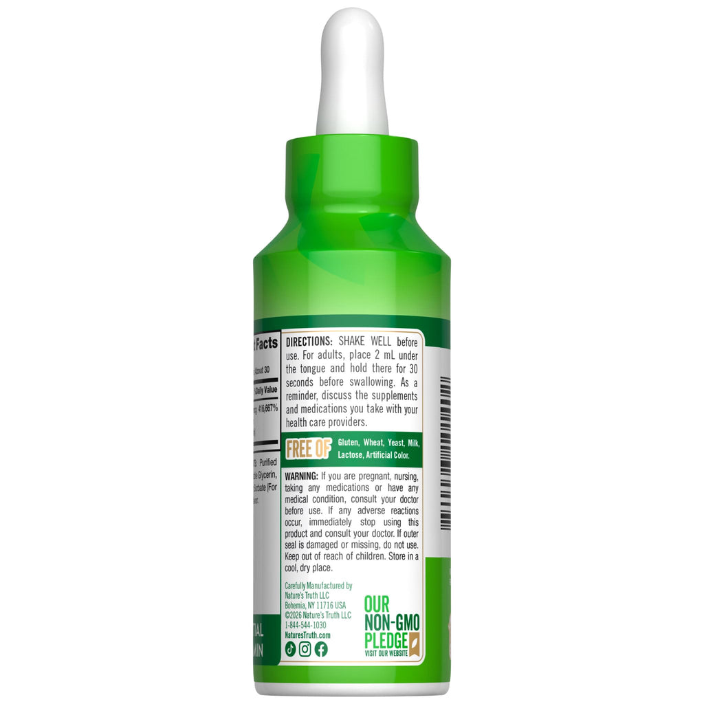 Nature's Truth B12 Sublingual Liquid Drops | 10,000 mcg | 2 oz