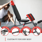 Finer Form Multi-Functional Adjustable FID Weight Bench and Roman Chair