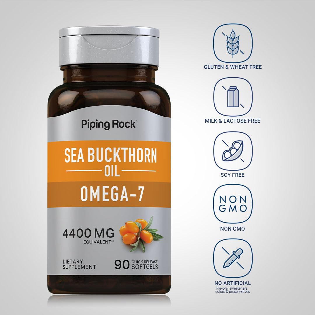 Piping Rock Sea Buckthorn Oil Capsules | 90 Softgels