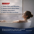 Bruizex Arnica Montana Bath Salts, Epsom Salt Bath Soak with Magnesium, 1lb | Infused with six essential oils; for lymphatic drainage, body detox, foot soaks and post-surgery swelling