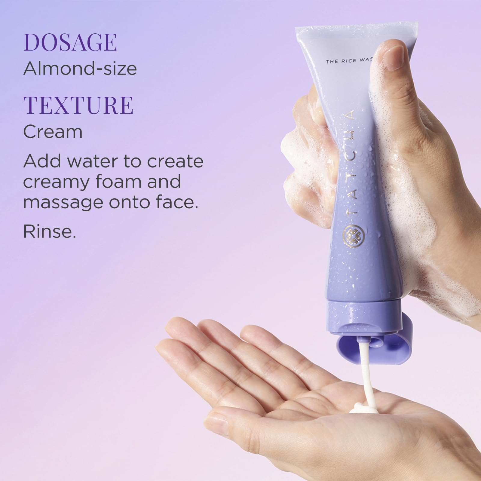 TATCHA The Rice Wash, Soft Cream Facial Cleanser with Japanese Rice Powder
