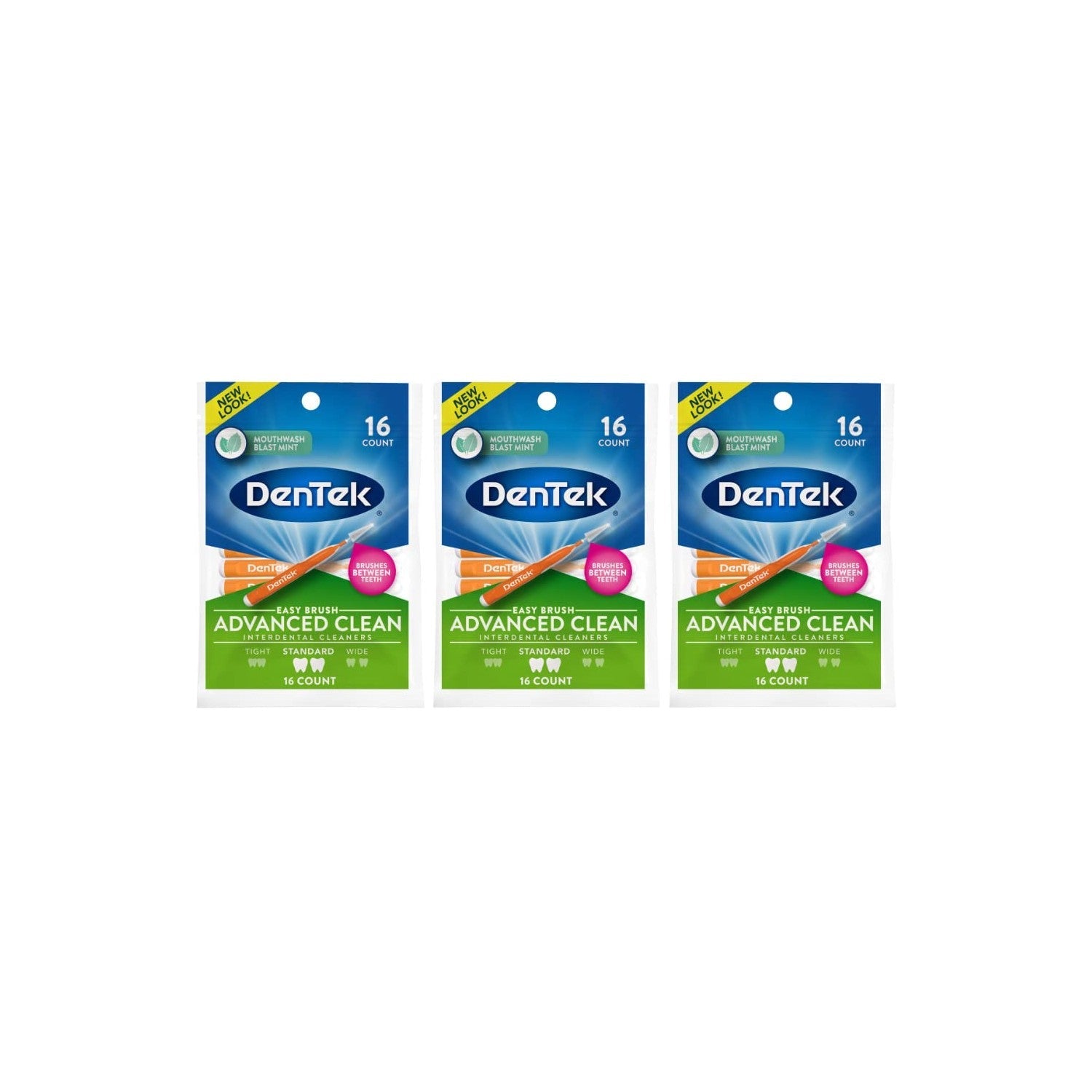 Buy now DenTek Easy Brush Interdental Cleaners, Mint, 16 Count 16 Count (Pack of 3) at indiglob india