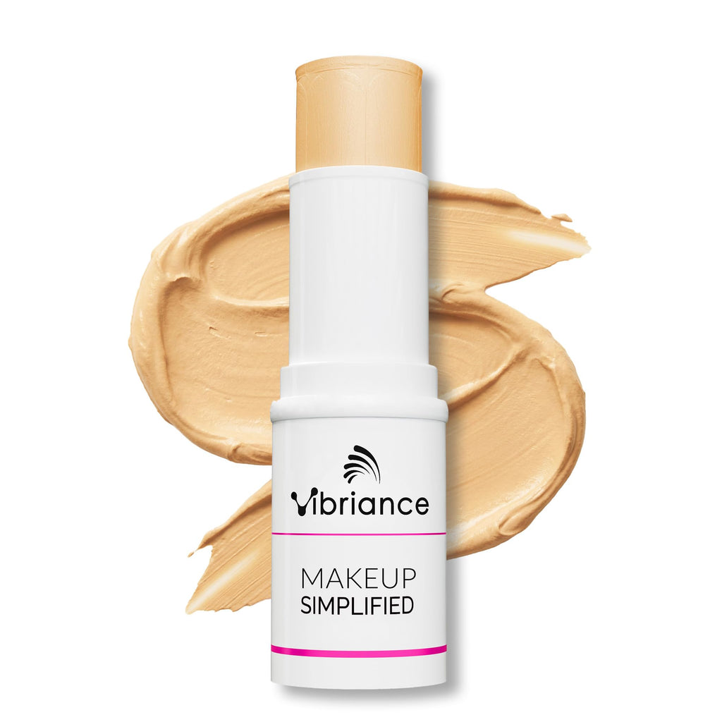 Vibriance Complexion Sticks, Foundation for Mature Skin - Natural Beige | Sheer, Buildable Coverage Face Makeup Foundation for Older Women - 3-in-1 Base, Contour, Concealer