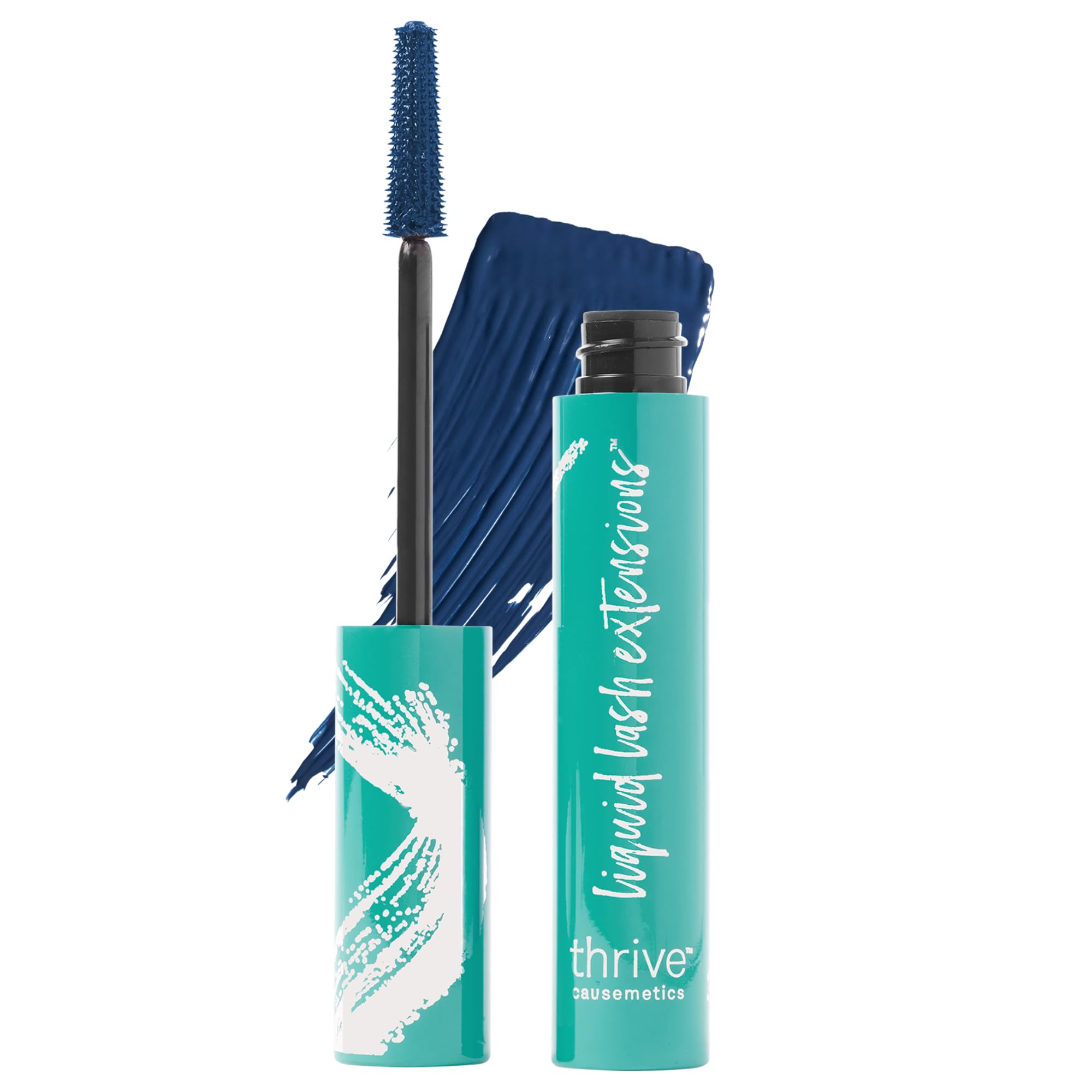 Thrive Causemetics Liquid Lash Extensions Mascara, Brown Black Shade | Tubing Formula Lengthens, Volumizes & Curls, Smudge Proof, Washable, No Clumping or Flaking, Cruelty Free, Crystal Shade