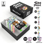Do or Drink Sip and Paint Couples Painting Kit Game – Date Night Game with Conversation Cards, Romantic DIY Paint Kit for Two, Fun Relationship Activity, for Couples