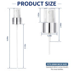 Spray cap for the ordinary glycolic acid Bright silver 2pcs Uniform spray