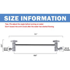 Buy now NearMoon Adjustable Shower Arm Universal Connection, Extension Arm, Adjust Angle to Upgrade Shower Experience, Easy to Install, Anti-leak (11 Inch, Chrome Finish) at indiglob india