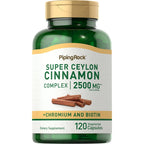 Piping Rock Super Ceylon Cinnamon Complex Capsules | 240 Powder Pills | Extract Supplement with Chromium and Biotin | Vegetarian, Non-GMO, Gluten Free