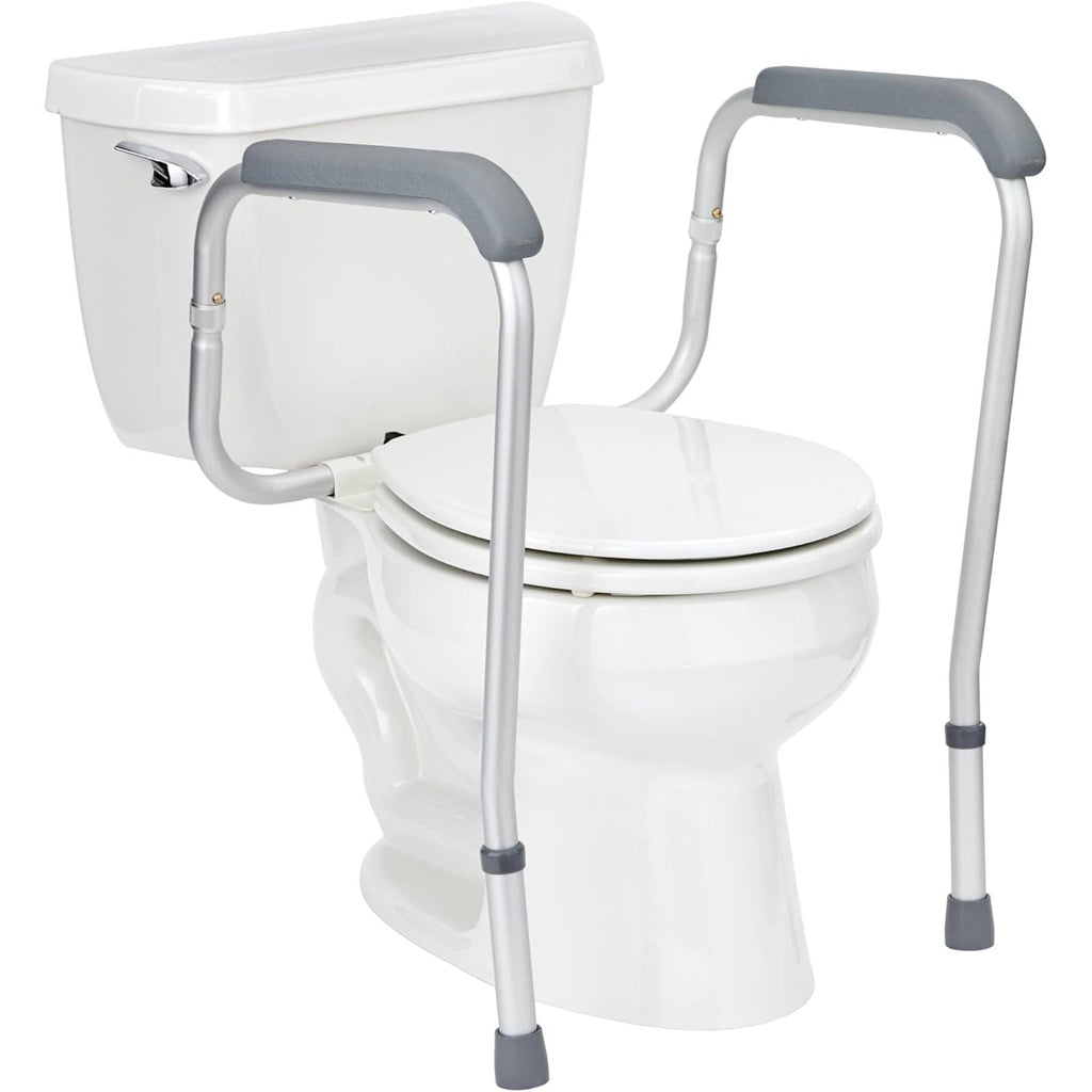 Buy now Medline Toilet Safety Rail For Seniors with Easy Installation, Height Adjustable Toilet Safety Frame, Bathroom Assist Rail with Armrests, Bathroom Safety, 250 lb. Weight Capacity at indiglob india