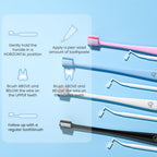 Buy now Y-Kelin V-Shaped Orthodontic Toothbrush for Braces Brackets 4 Count (Pack of 1) Soft Bristle with Inter Dental Brush at indiglob india
