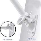 Buy now 6 FT Flag Pole Kit,Stainless Steel Heavy Duty Flagpole and White Flagpole Mounting Bracket Rustproof for Outdoor Garden Roof Walls Yard Truck at indiglob india