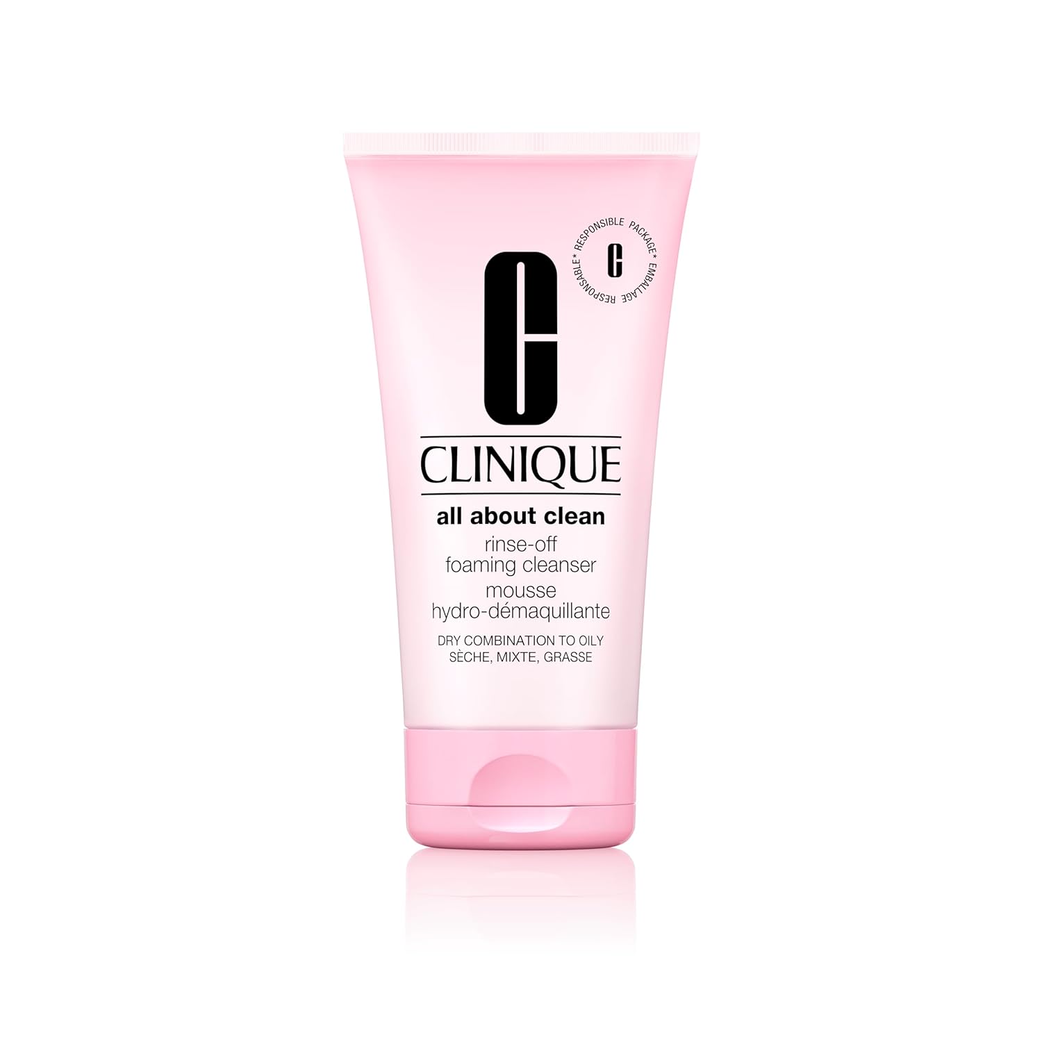 Buy now Clinique All About Clean Rinse-Off Foaming Face Wash | Face Cleanser With Hyaluronic Acid + Glycerin For Oily Skin Types | Dissolves Makeup + Sunscreen 5 Fl Oz - Full Size at indiglob india