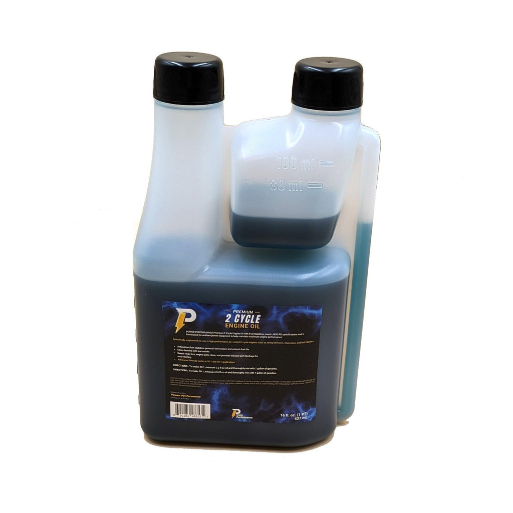 Power Performance Premium 2-Cycle Oil 16oz Easy to Measure Bottle