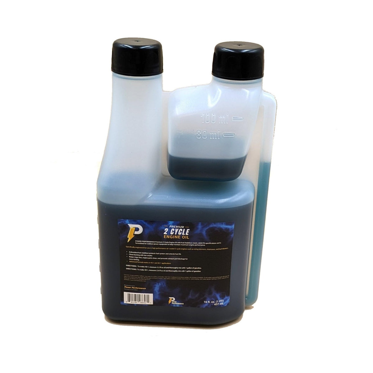 Power Performance Premium 2-Cycle Oil 16oz Easy to Measure Bottle