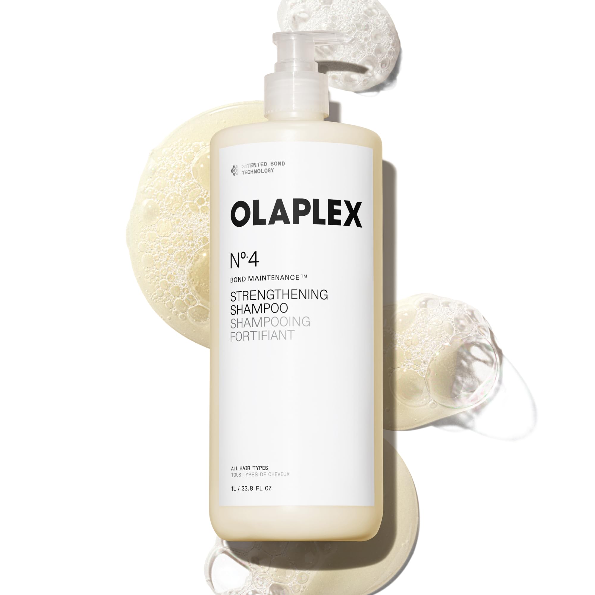 OLAPLEX N°.4 Bond Maintenance™ Strengthening Shampoo | Bond Repair | For Medium, Thick, or Coarse Hair; Daily Use for Straight, Wavy, Curly, and Coily Hair of All Porosity Levels