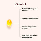 Micro Ingredients Vitamin E 1000 IU (450 mg) Per Serving, 240 Softgels | Daily Vitamin E Supplement | 4-Month Supply | Non-GMO, Gluten Free
