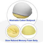 Buy now Fake Pregnancy Belly Fake Belly Bodysuit with Memory Foam Filling Costumes at indiglob india