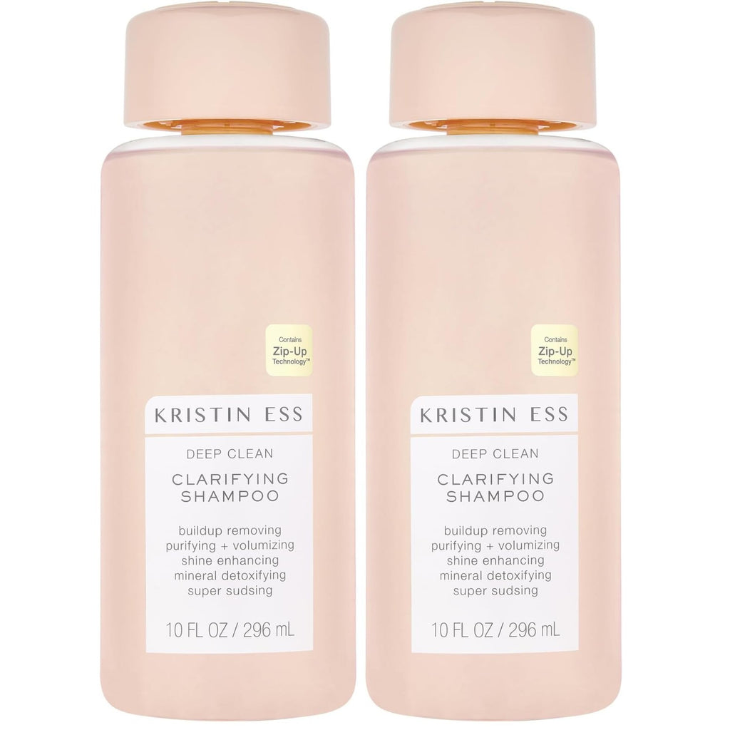 Kristin Ess Deep Clean Clarifying Shampoo for Oily Hair & Build Up | Detox Purifying + Cleansing Oily Hair Treatment - Sulfate Free + Vegan - Product for Thick, Curly + Color Treated Hair