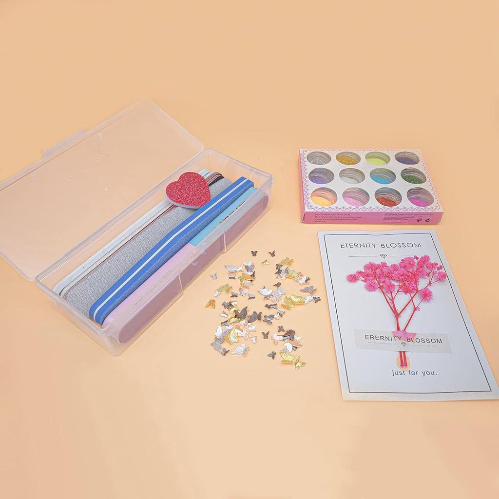Buy now Clear Manicure Tool Box, Personal Nail Box Storage Case for Organizing, Plastic Nail Tool Box for Manicure Pedicure Kit (4pcs) at indiglob india
