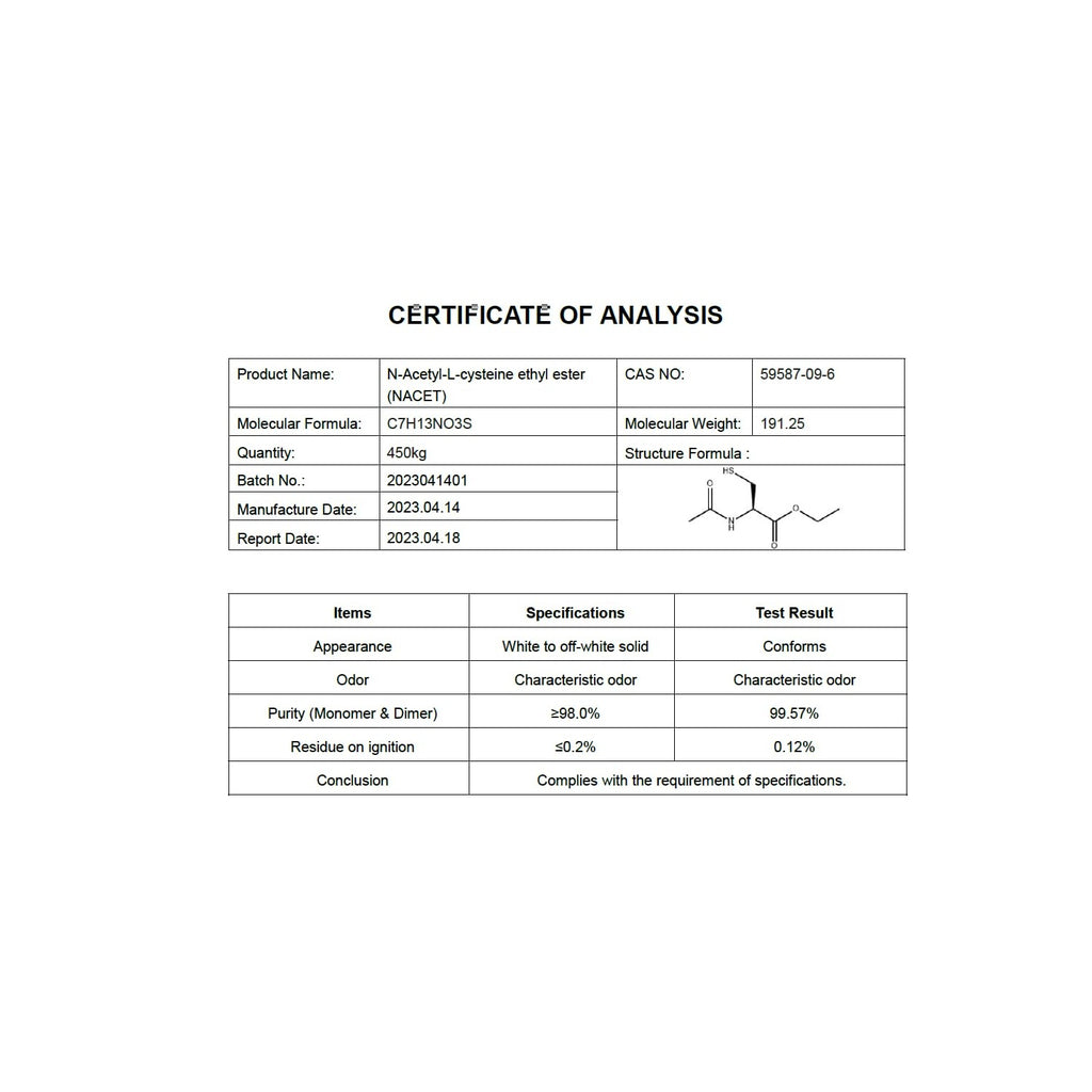 Nutri GlyNAC-ET N-Acetyl Cysteine Ethyl Ester + Glycine - NACET - 60 Caps