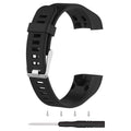 Buy now TenCloud Strap Compatible with Vivosmart HR+ Bands Replacement Striped Sport Straps with Tool Kits for Garmin vívosmart HR Plus Tracker (Black) Default at indiglob india