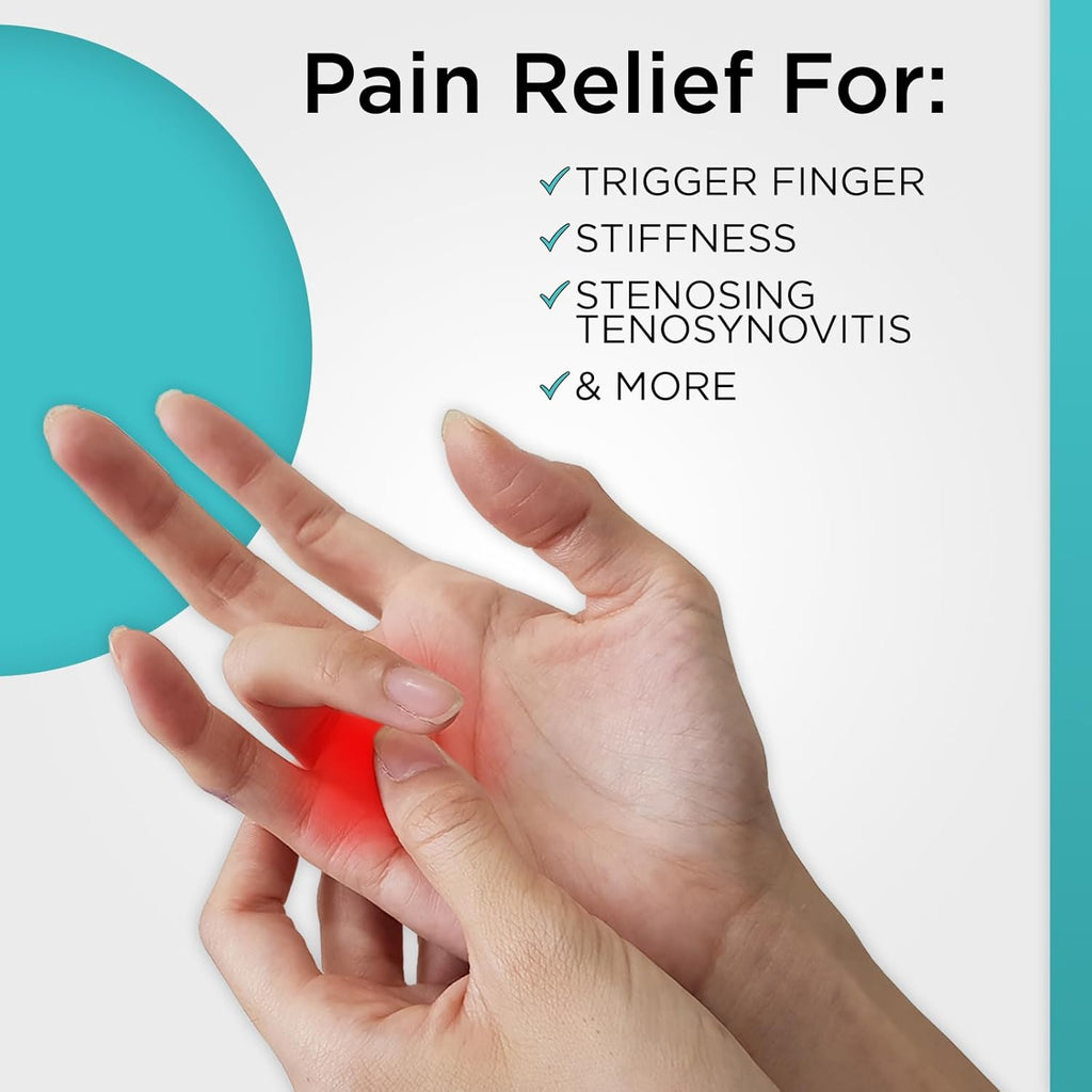 Buy now Vive Trigger Finger Splint - Support Brace for Middle, Ring, Index, Thumb, Pinky, and Hands - Straightening Curved, Bent, Locked Stenosing Tenosynovitis Tendon Lock Release Knuckle Stabilizer - HSA/FSA at indiglob india