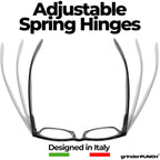 Buy now grinderPUNCH High Magnification Strong Power Readers Glasses | Available in +4.00 +4.50 +5.00 +6.00 | at indiglob india