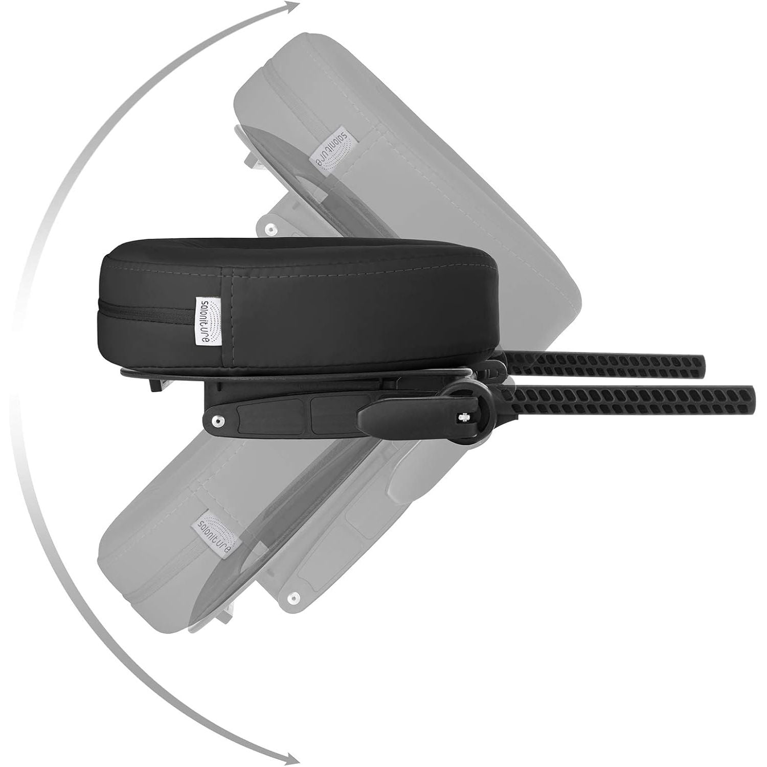 Buy now Saloniture Adjustable Massage Table Face Cradle and Pillow 3" Foam - Black at indiglob india