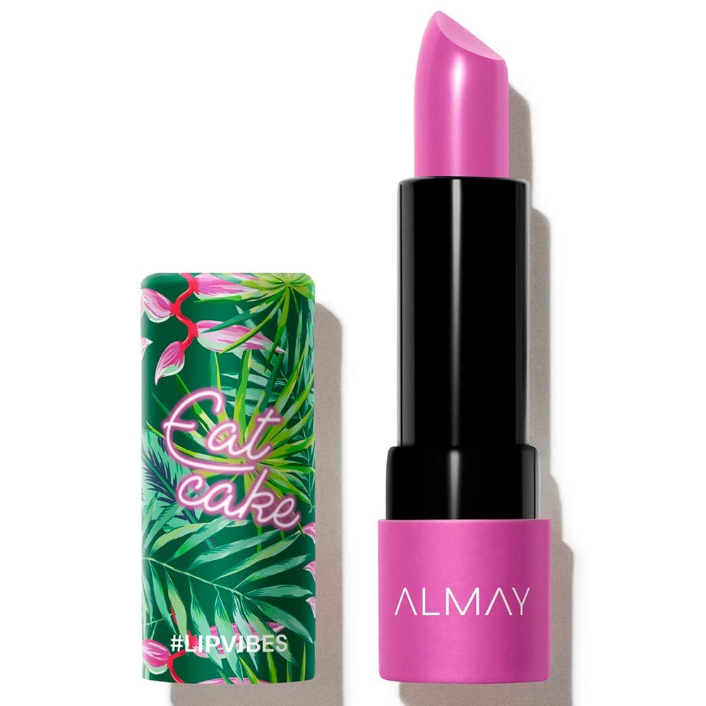 Buy now Almay Lip Vibes Lipstick with Vitamin E Oil & Shea Butter, Matte Finish, Hypoallergenic, Treat Yourself, 0.14 Oz 0.14 Ounce (Pack of 1) 023 Eat Cake at indiglob india