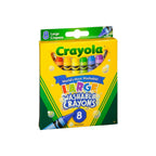 Crayola Washable Crayons, Large Size, 8 Colors, Pack of 1