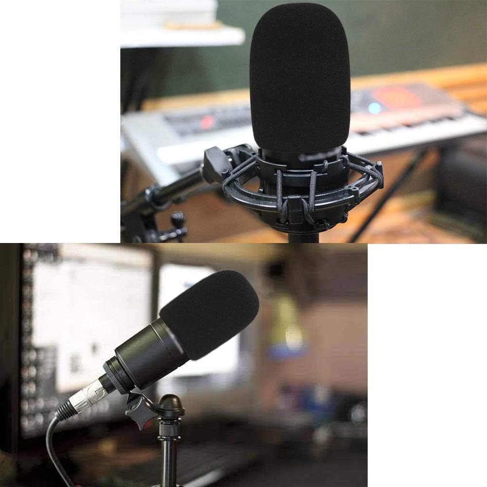 Buy now SUNMON Windscreen Foam Cover, Windscreen Pop Filter for Audio-technica AT2020 Condenser Studio Microphone,Compatible with AT-2035 AT-2050 ATR2500 ATR2500X AT-4040 Microphones,(Black) at indiglob india