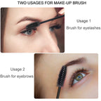 100 Pcs Disposable Eyelash Brushes for Eye Lashes and Makeup (Black)
