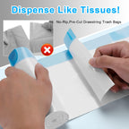 4 Gal Small Trash Bags, Unscented Drawstring, 51 Ct for Bathroom
