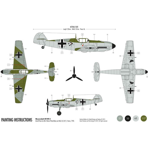 Buy now Airfix 1:72 Messerschmitt Bf109E-3 Starter Set (A55106) at indiglob india