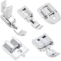 5PCS Invisible Zipper Foot, Invisible & Concealed Zipper Presser Feet for Precise Zipper Installation for All Low ShankSnap on Singer, Brother, Babylock, JanomeSewing Machines