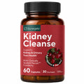 Kidney Cleanse & Detox Support with Cranberry, 60 Vegetarian Capsules | Kidney support supplement with Pacran cranberry, astragalus, uva ursi, nettle, juniper, buchu & urinary tract support