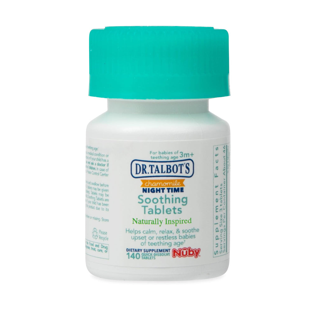 Dr. Talbot's Night Time Chamomile Soothing Tablets - 140 Count | Naturally Inspired - Quick Dissolve
