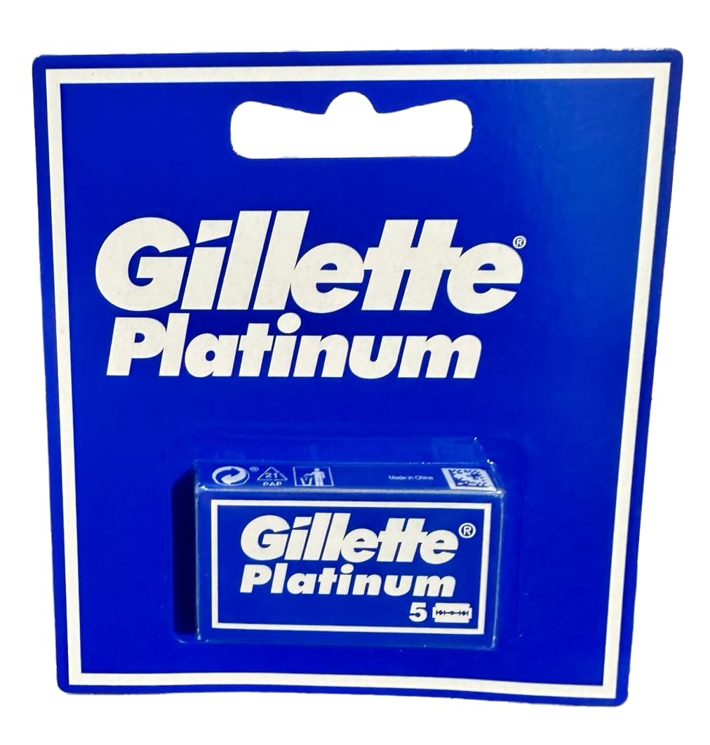 Buy now 50 Gillette Platinum Double Edge Razor Blades at indiglob india