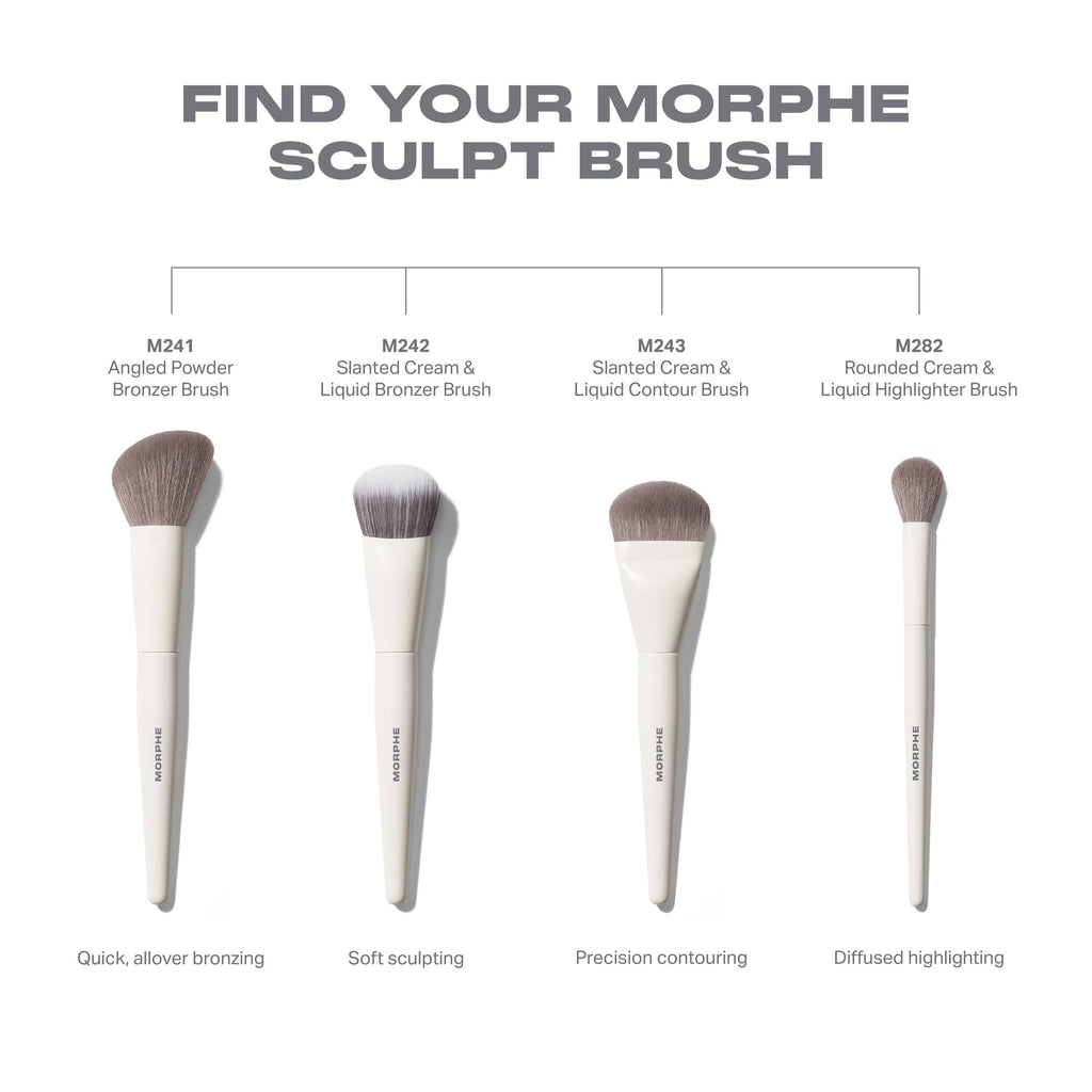 MORPHE M243 Slanted Cream & Liquid Contour Brush (1 Count)
