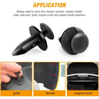 Buy now GOOACC Universal Plastic Fender Clips,200 Pcs Push Bumper Fastener Rivet Clips with 6 Size Auto Body Retainer Clips Bumpers,Car Fender Replacement for GM, Ford & Ch at indiglob india