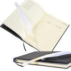 4 PCS Set Notebook Anime Cosplay Japan Anime Theme Writing Journal, Feather Pen, L Necklace & Book Chain Anime Accessories