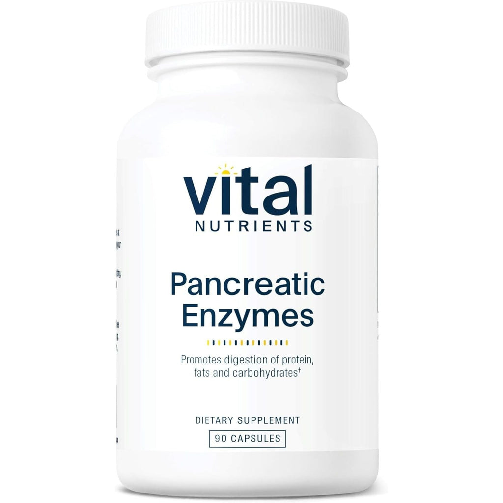 Buy now Vital Nutrients Pancreatic Enzymes 1000mg (Full Strength) | Pancreatin Digestion Supplement with Protease, Amylase & Lipase | Digestive Enzymes | Gluten, Dairy, and Soy Free | 90 Capsules 90 Count (Pack of 1) at indiglob india
