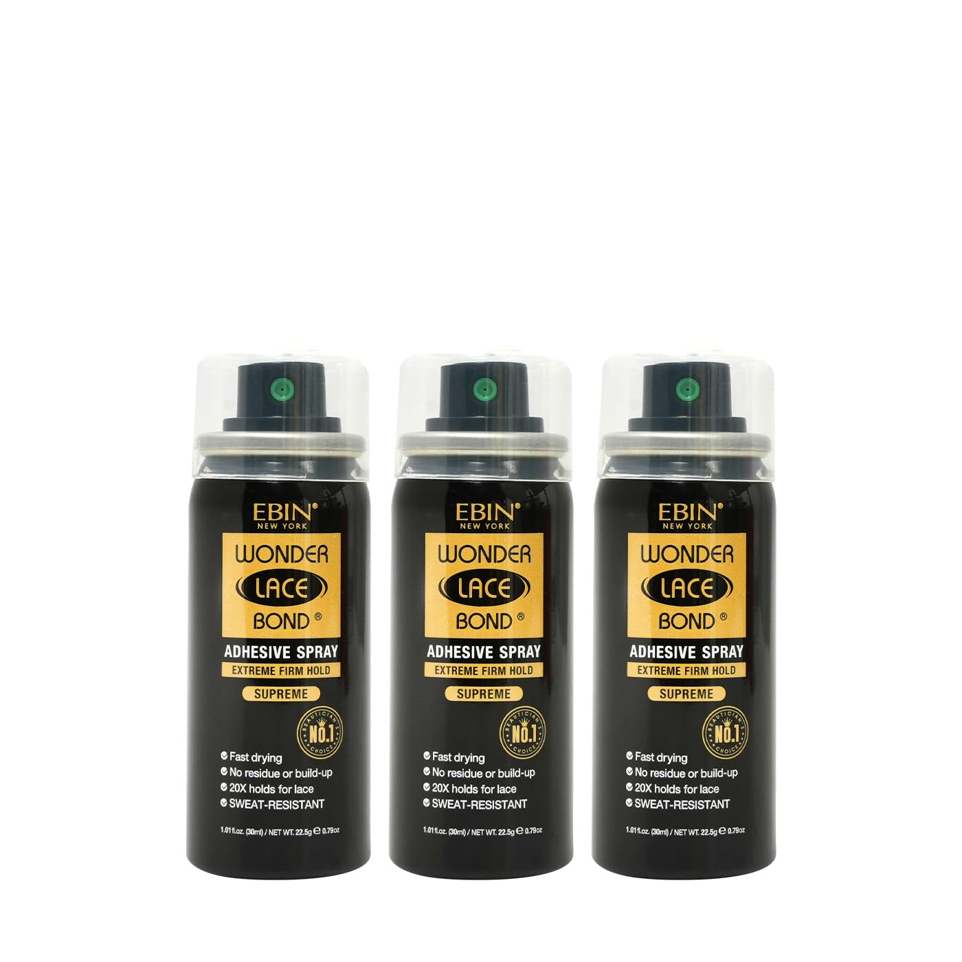 Buy now EBIN NEW YORK Wonder Lace Bond Adhesive Spay (Original 2.7oz / 80ml) - 3pack 1.01 fl oz Supreme at indiglob india